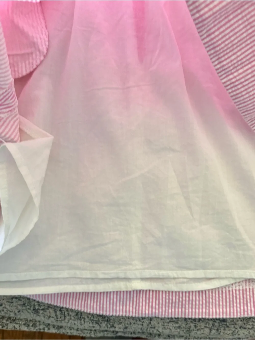 Lilly Pulitzer Strapless Pink and White Seersucker Dress Size 2 Style 96449 - Picture 7 of 12
